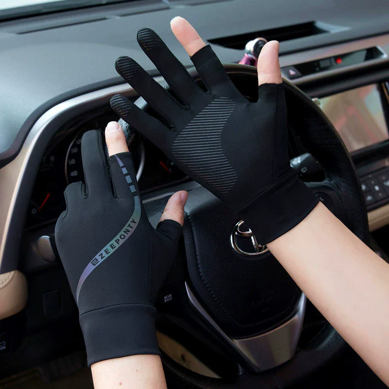 Men's Summer Ice Silk Cycling  - Men'S Fashion Gloves ulasan dan harga
