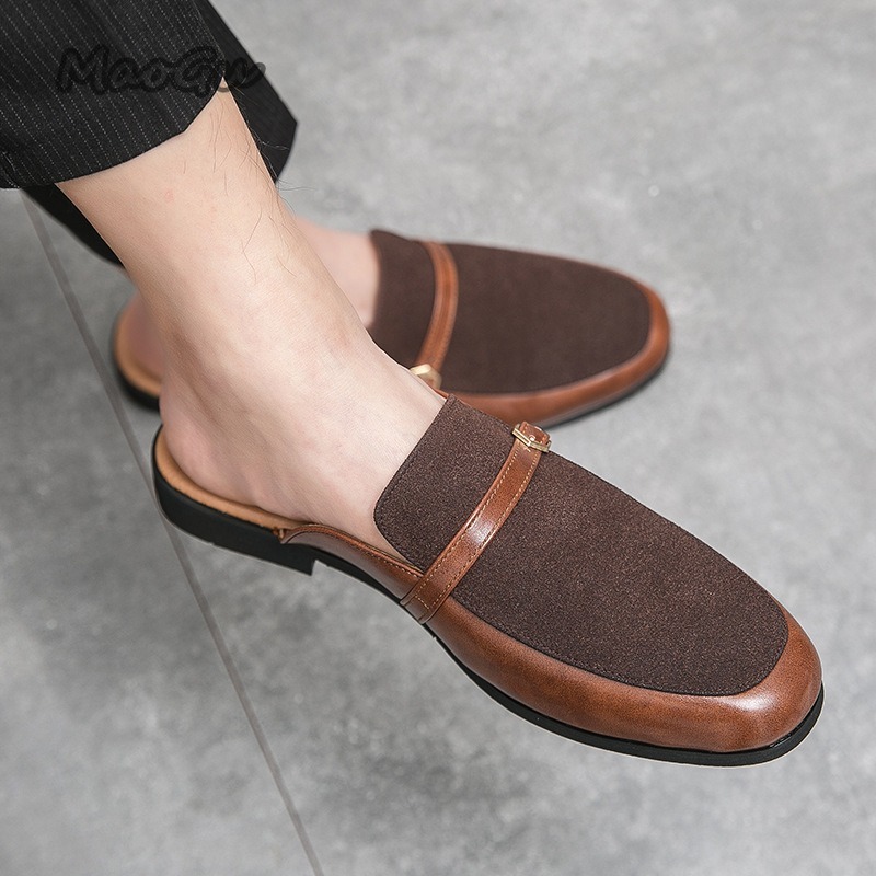 Men's Pantuflas Faux Leather & - Suede Loafers Men ulasan dan harga