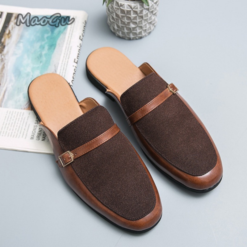 Men's Pantuflas Faux Leather & - Suede Loafers Men ulasan dan harga