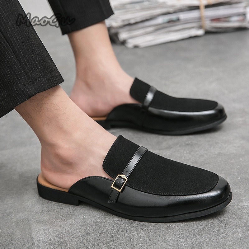 Men's Pantuflas Faux Leather & - Suede Loafers Men ulasan dan harga