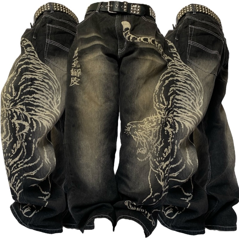 2025 Fashion New Oversized Pat - Men'S Fashion Jeans 2025 ulasan dan harga