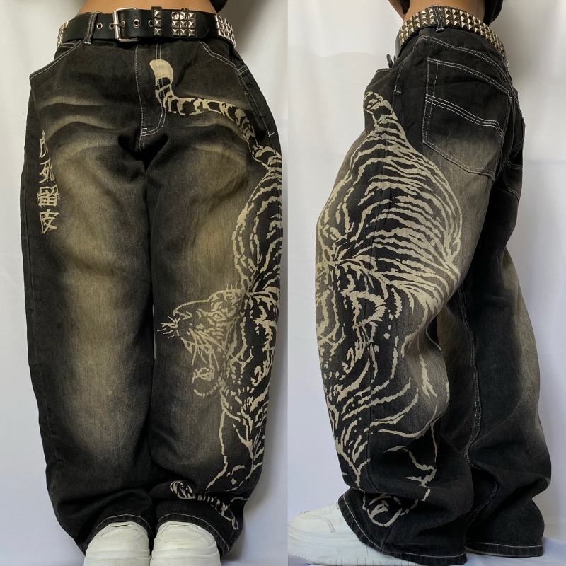 2025 Fashion New Oversized Pat - Men'S Fashion Jeans 2025 ulasan dan harga