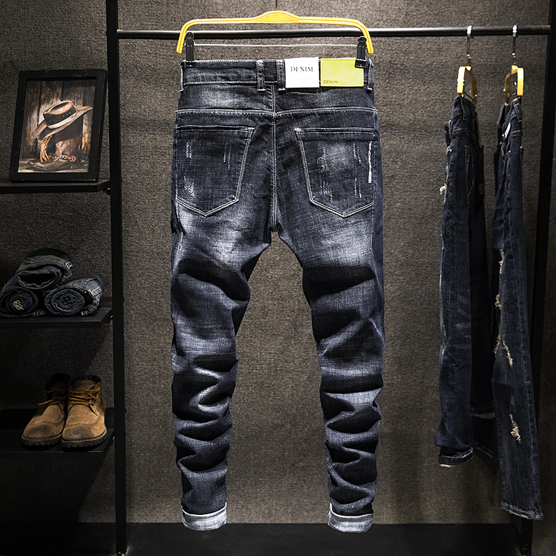2025 Summer New Ripped Jeans M - Men'S Fashion Jeans 2025 ulasan dan harga