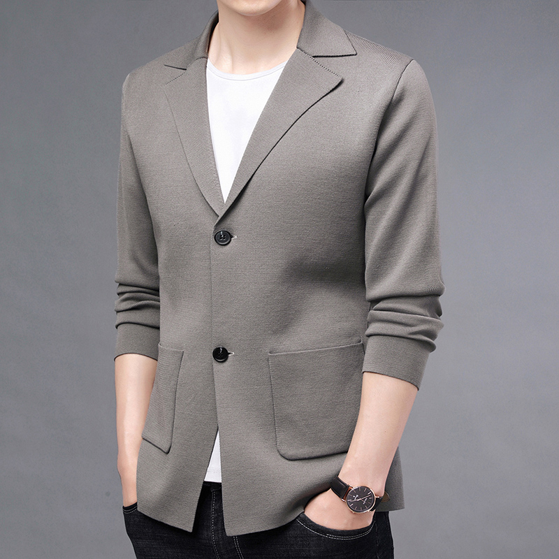 New Cardigan Men Knitwear Blaz - Mens Fashion Blazer ulasan dan harga
