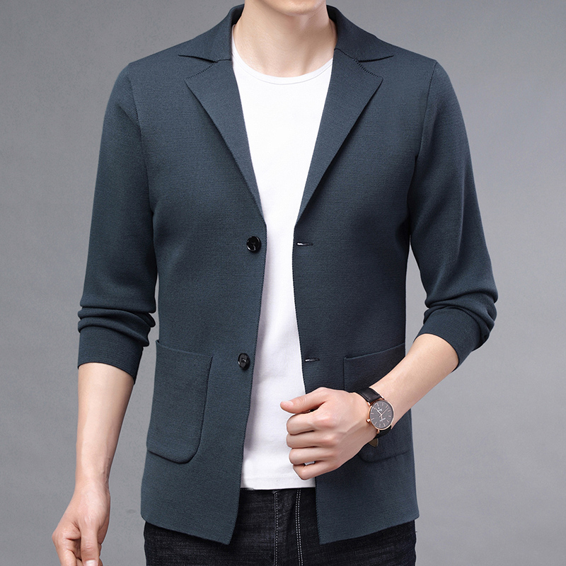 New Cardigan Men Knitwear Blaz - Mens Fashion Blazer ulasan dan harga