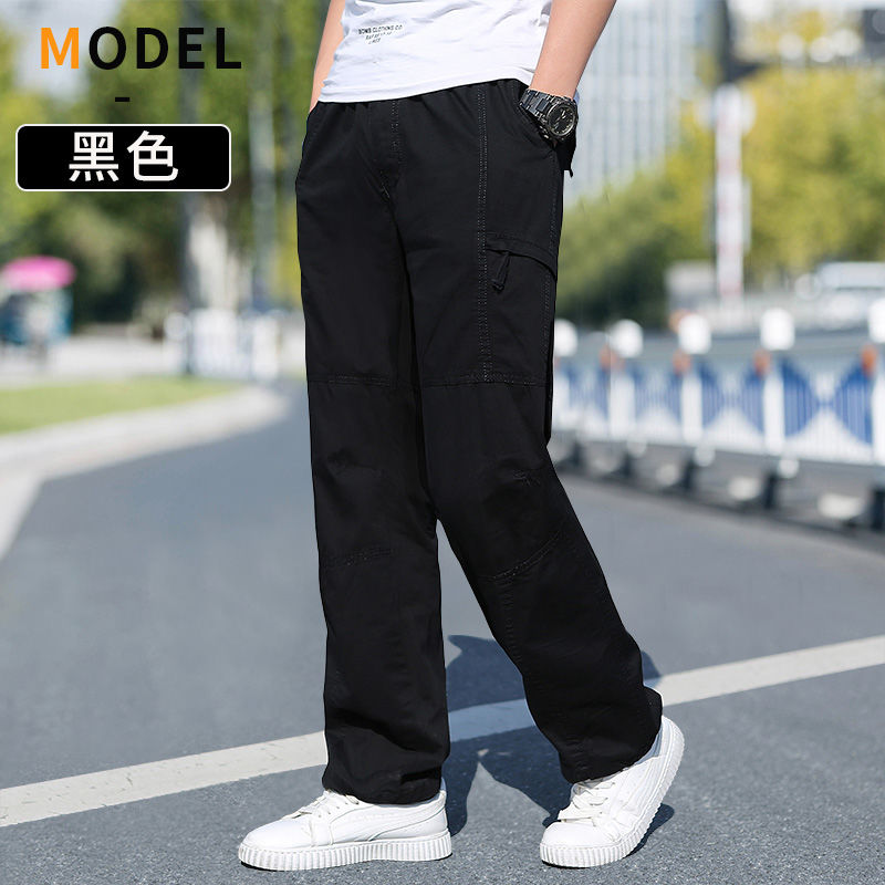 Cotton Cargo Trousers Men Work - Men'S Fashion Overalls ulasan dan harga