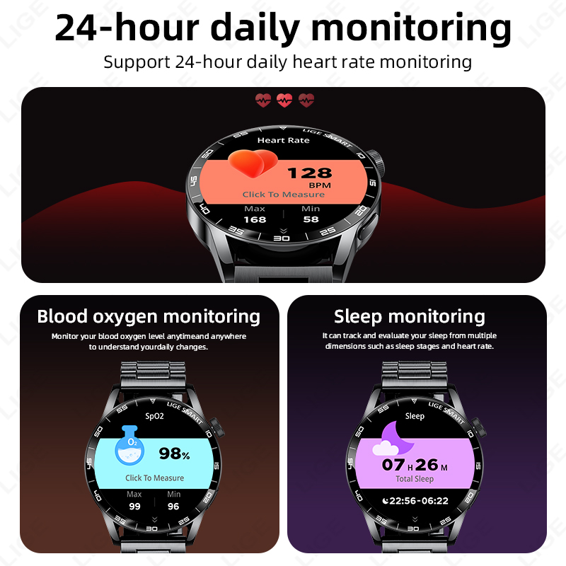 LIGE Men Fashion Smart Watch S - Men'S Fashion Week 2026 ulasan dan harga