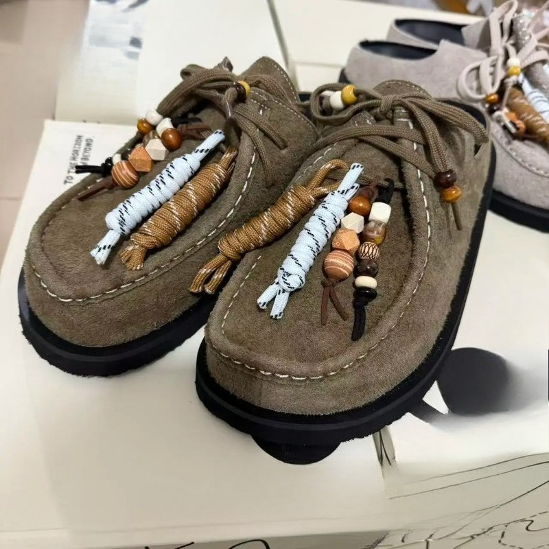 Women Men Clogs Cow Suede Leat - Suede Loafers Men ulasan dan harga