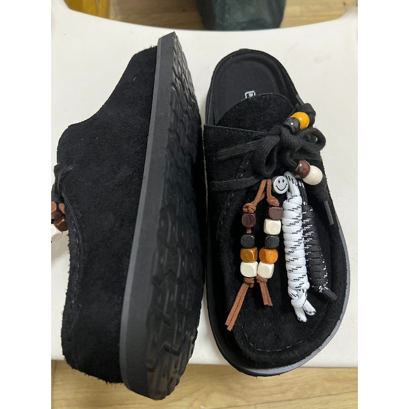 Women Men Clogs Cow Suede Leat - Suede Loafers Men ulasan dan harga