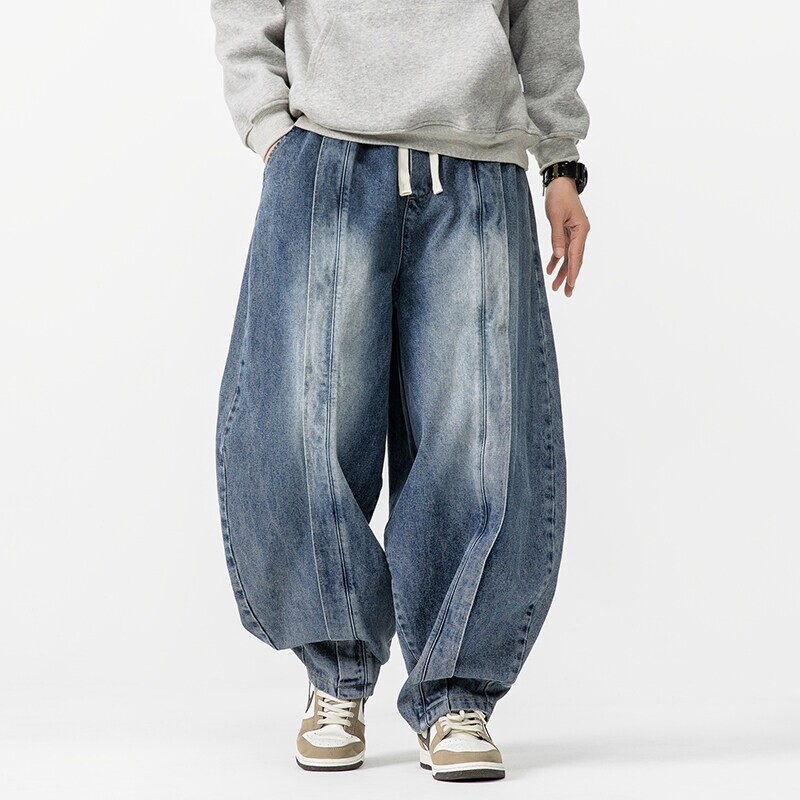 2025 New Vintage Harem Pants M - Men'S Fashion Jeans 2025 ulasan dan harga