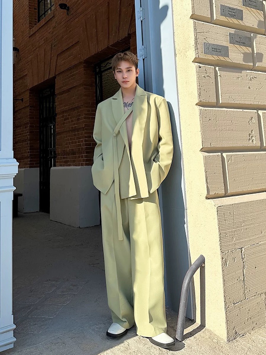 Men Chic Ins Trendy Y2K Blazer - Mens Fashion Blazer ulasan dan harga