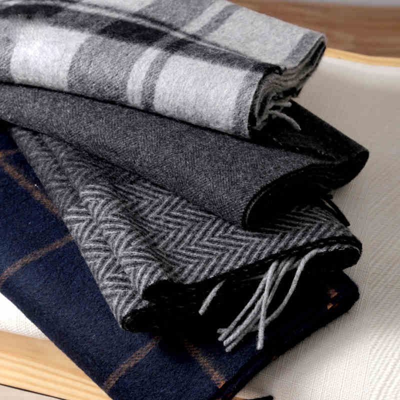 Pashmina Scarf Men Winter Stri - Men Scarf Wool ulasan dan harga