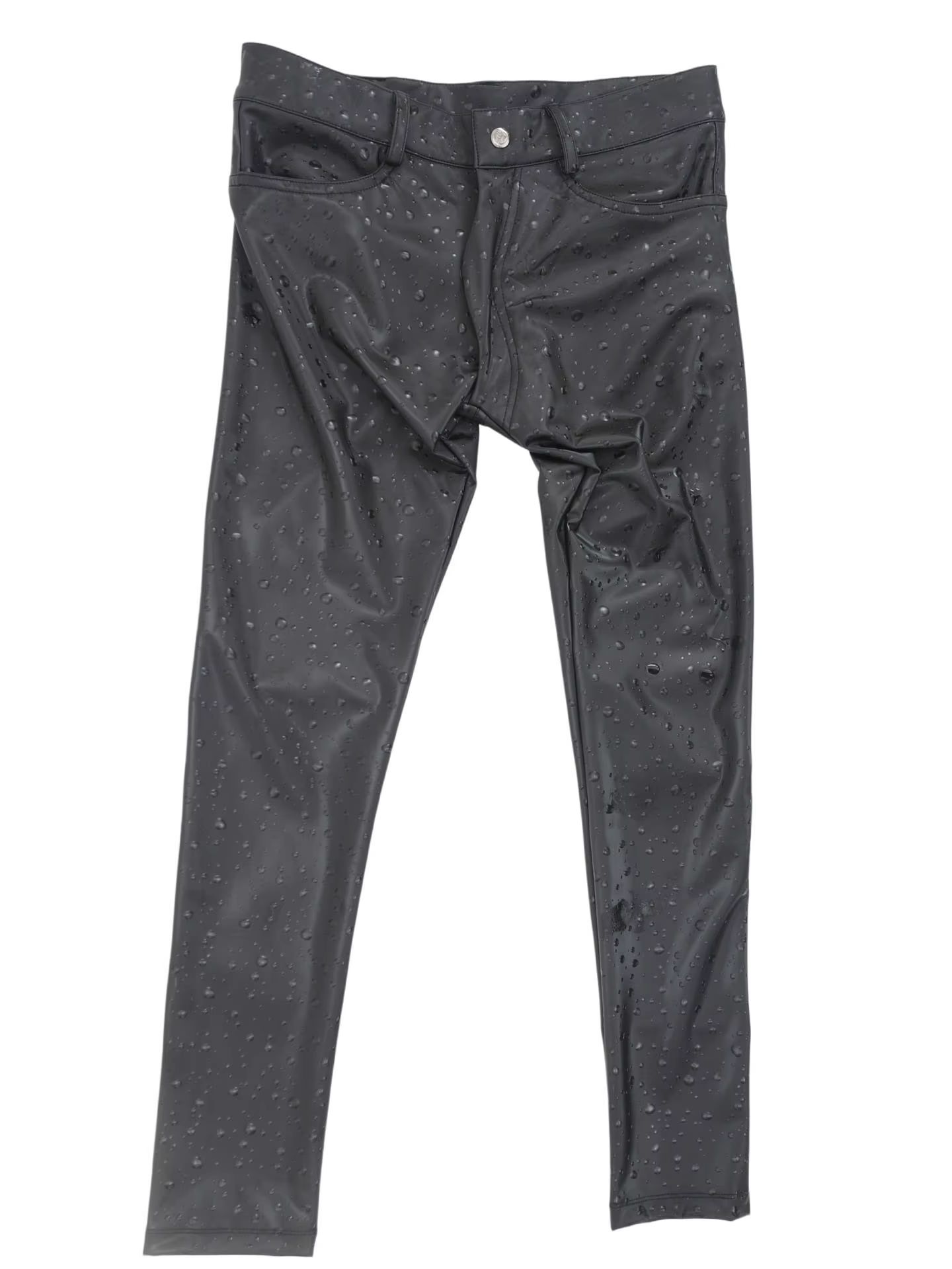 3D Water Drop Print Elastic PU - Men'S Fashion Overalls ulasan dan harga