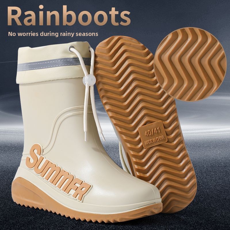Men's Lined Mid-Calf Rain Boot - Men'S Fashion Line ulasan dan harga