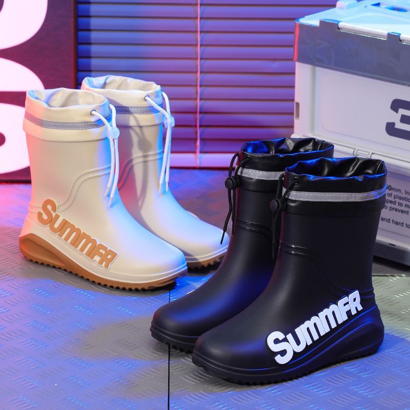 Men's Lined Mid-Calf Rain Boot - Men'S Fashion Line ulasan dan harga
