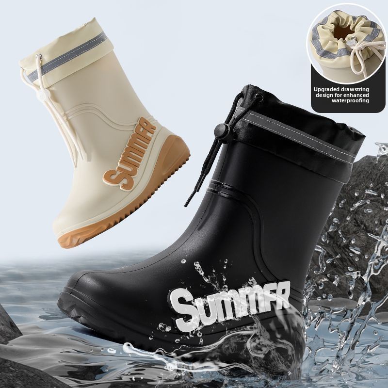 Men's Lined Mid-Calf Rain Boot - Men'S Fashion Line ulasan dan harga