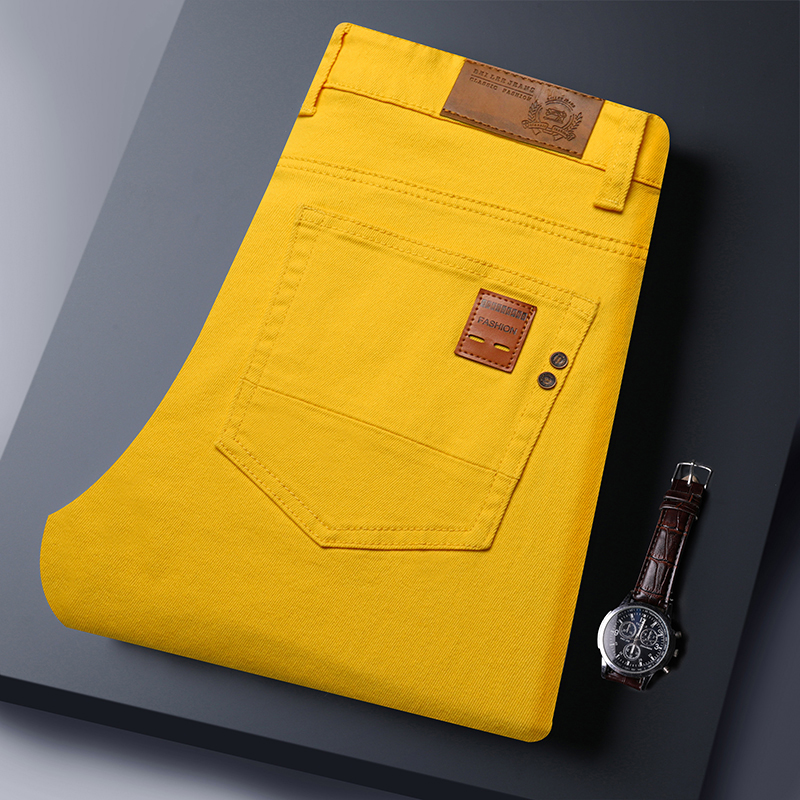 2025 Autumn Men's Elastic Colo - Men'S Fashion Jeans 2025 ulasan dan harga
